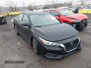2020 Nissan Sentra SV with VIN 3N1AB8CVXLY273352, listed as a IAAI auction lot 41938214 with 58,616 mi miles. Bid and sale history available at carsss.com. Image 1.