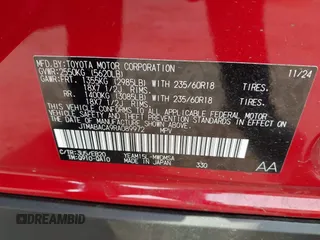 2024 Toyota bZ4X XLE with VIN JTMABACA9RA089972, listed as a IAAI auction lot 42388526 with 3,864 mi miles and . Bid and sale history available at DreamBid. Image 9.
