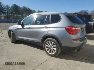 2016 BMW X3 xDrive28i with VIN 5UXWX9C57G0D77275, listed as a Copart auction lot 52370655 with 106,358 mi miles and Salvage Title. Bid and sale history available at DreamBid. Image 2.