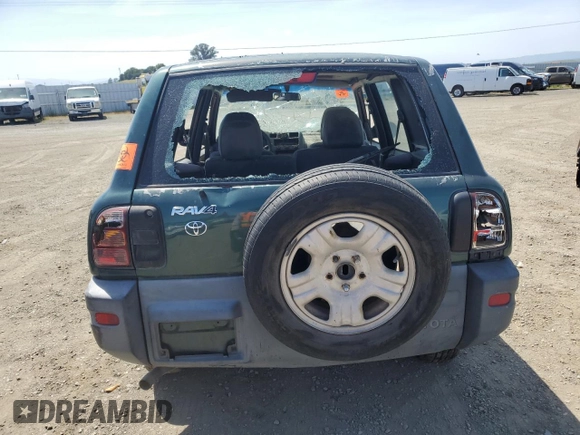 1999 Toyota RAV4 with VIN JT3GP10V9X7044726, listed as a Copart auction lot 55180935 with 196,509 mi miles and Salvage Title. Bid and sale history available at DreamBid. Image 6.
