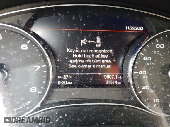 2016 Audi A6 2.0T Premium Plus with VIN WAUGFAFC7GN015593, listed as a Copart auction lot 68410522 with 51,514 mi miles. Bid and sale history available at carsss.com. Image 9.