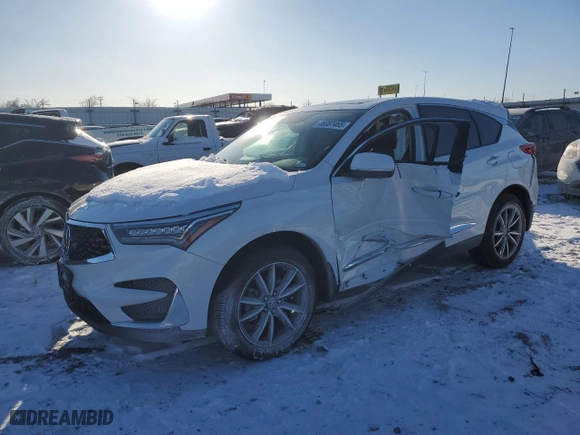 2020 Acura RDX w/Technology Pkg with VIN 5J8TC2H50LL030989, listed as a Copart auction lot 46087465 with 61,533 mi miles and Salvage Title. Bid and sale history available at carsss.com. Image 1.
