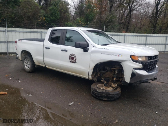 2019 Chevrolet Silverado 1500 Work Truck with VIN 1GCRYAEH2KZ266798, listed as a Copart auction lot 85124214 with 137,663 mi miles and Salvage Title. Bid and sale history available at carsss.com. Image 4.
