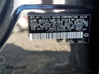 2023 Lexus IS 350 F Sport with VIN JTHGZ1E25P5031776, listed as a Copart auction lot 45744285 with 13,190 mi miles and Salvage title. Bid and sale history available at DreamBid. Image 12.