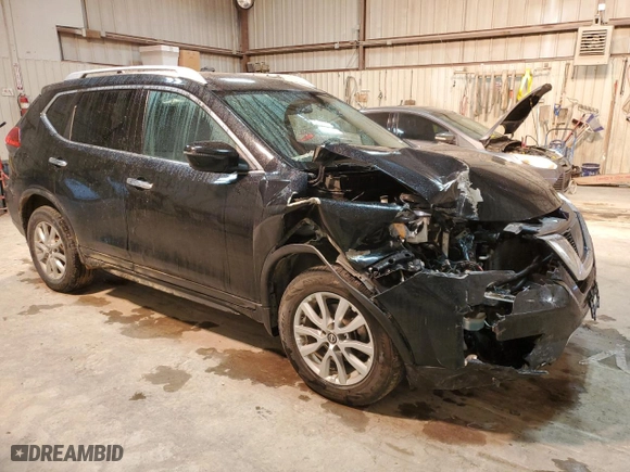 2017 Nissan Rogue SV with VIN KNMAT2MV0HP587557, listed as a Copart auction lot 44747515 with 151,375 mi miles and Salvage Title. Bid and sale history available at carsss.com. Image 4.