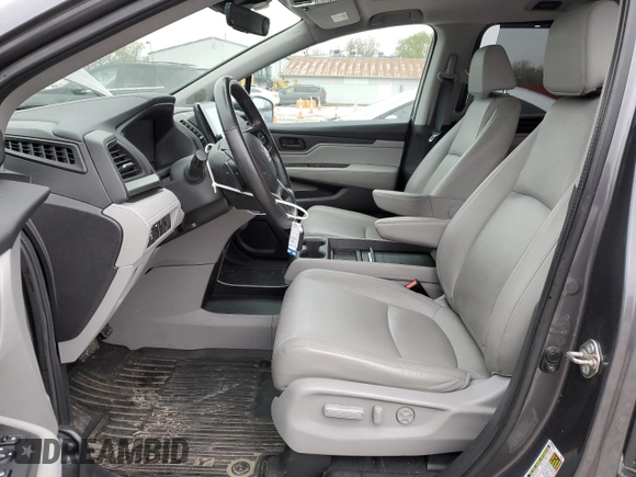 2018 Honda Odyssey EX-L with VIN 5FNRL6H78JB091153, listed as a Copart auction lot 52743715 with 69,849 mi miles and Salvage Title. Bid and sale history available at DreamBid. Image 7.