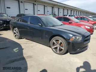 2013 Dodge Charger RT Max with VIN 2C3CDXCT0DH725958, listed as a Copart auction lot 46668985 with 182,107 mi miles and Salvage Title. Bid and sale history available at carsss.com. Image 4.