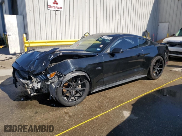 2016 Ford Mustang GT with VIN 1FA6P8CF4G5264541, listed as a Copart auction lot 50101915 with 82,824 mi miles and Salvage title. Bid and sale history available at DreamBid. Image 1.