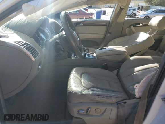 2012 Audi Q7 3.0T S line with VIN WA1DGAFE2CD001843, listed as a Copart auction lot 83476184 with 0 mi miles and Salvage Title. Bid and sale history available at carsss.com. Image 7.