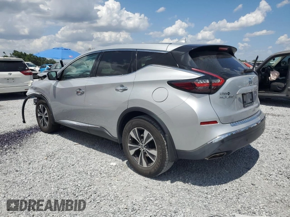 2020 Nissan Murano S with VIN 5N1AZ2AJ5LN148208, listed as a Copart auction lot 55040185 with 76,644 mi miles and Non repairable. Bid and sale history available at DreamBid. Image 2.