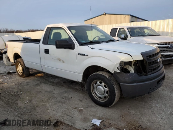 2013 Ford F-150 XL with VIN 1FTNF1CT6DKE88817, listed as a Copart auction lot 41810485 with 200,168 mi miles and Salvage Title. Bid and sale history available at carsss.com. Image 4.