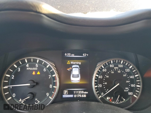 2018 Infiniti Q50 Sport z VIN JN1EV7AP9JM351062, wystawiony jako Copart lot #54391635 z przebiegiem 111 359 mil mil oraz Szkoda całkowita • Salvage title. Historia ofert i sprzedaży dostępna na DreamBid. Obrazek 9.
