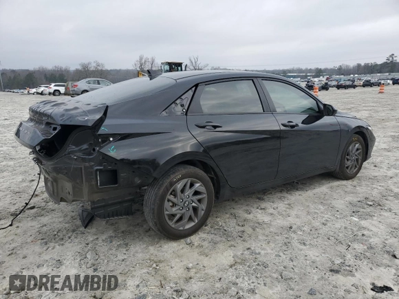 2024 Hyundai Elantra SEL with VIN KMHLM4DG9RU734301, listed as a Copart auction lot 44247975 with 30,899 mi miles and Salvage Title. Bid and sale history available at carsss.com. Image 3.