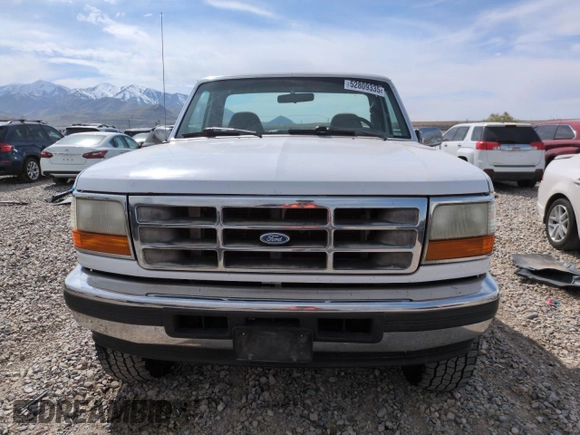 1996 Ford F-150 Special with VIN 1FTEF14N8TLB29817, listed as a Copart auction lot 52809335 with 293,859 mi miles and Salvage Title. Bid and sale history available at carsss.com. Image 5.