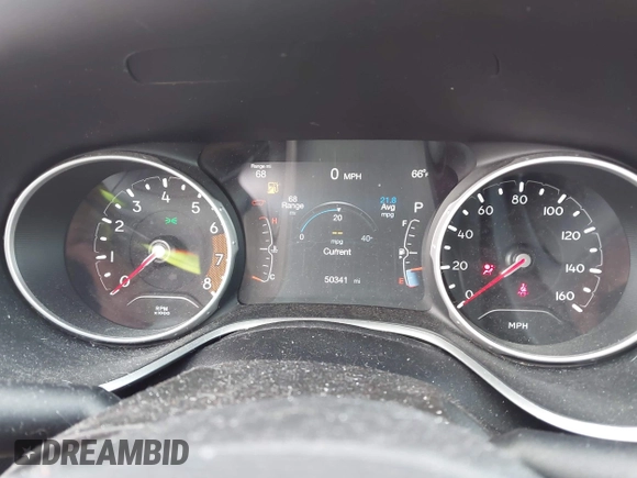 2021 Jeep Compass Altitude with VIN 3C4NJDBB3MT504477, listed as a IAAI auction lot 41886527 with 50,341 mi miles and . Bid and sale history available at DreamBid. Image 7.
