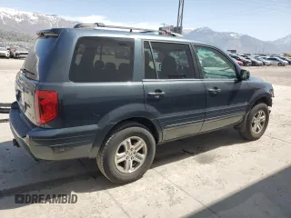 2005 Honda Pilot EX-L with VIN 5FNYF18525B038846, listed as a Copart auction lot 52600515 with 199,683 mi miles and Salvage Title. Bid and sale history available at carsss.com. Image 3.