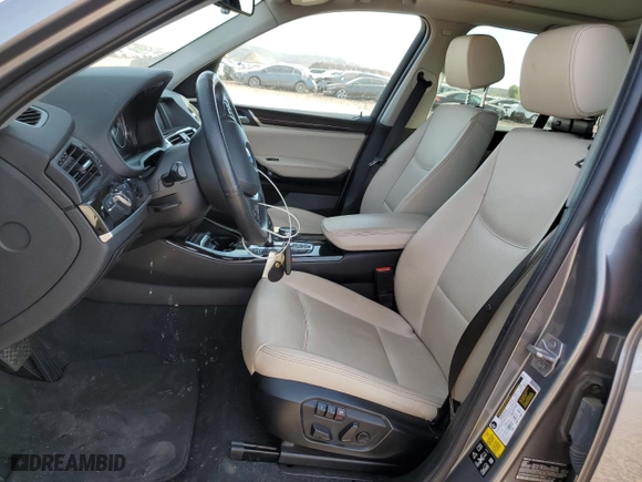 2016 BMW X3 xDrive28i with VIN 5UXWX9C54G0D78657, listed as a Copart auction lot 42431825 with 33,352 mi miles and Salvage Title. Bid and sale history available at carsss.com. Image 7.