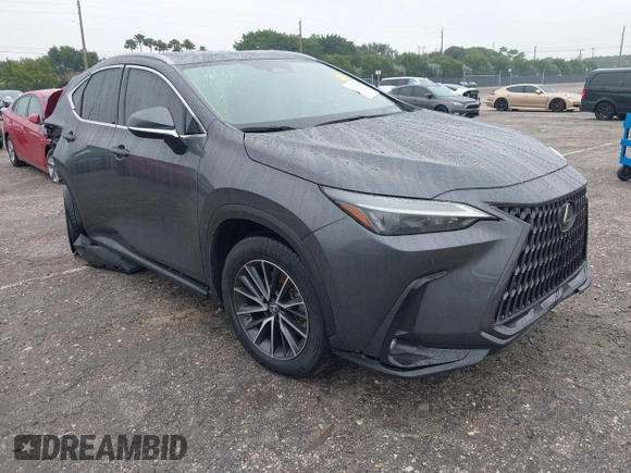 2022 Lexus NX with VIN 2T2GGCEZ5NC015203, listed as a IAAI auction lot 41391250 with 34,966 mi miles. Bid and sale history available at carsss.com. Image 1.