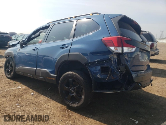 2022 Subaru Forester Wilderness with VIN JF2SKAMC3NH470112, listed as a Copart auction lot 60283445 with 25,374 mi miles and Salvage title. Bid and sale history available at DreamBid. Image 2.