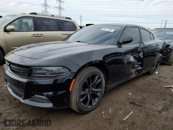 2017 Dodge Charger SXT with VIN 2C3CDXHG6HH606426, listed as a Copart auction lot 52100185 with 122,910 mi miles and Salvage Title. Bid and sale history available at DreamBid. Image 1.