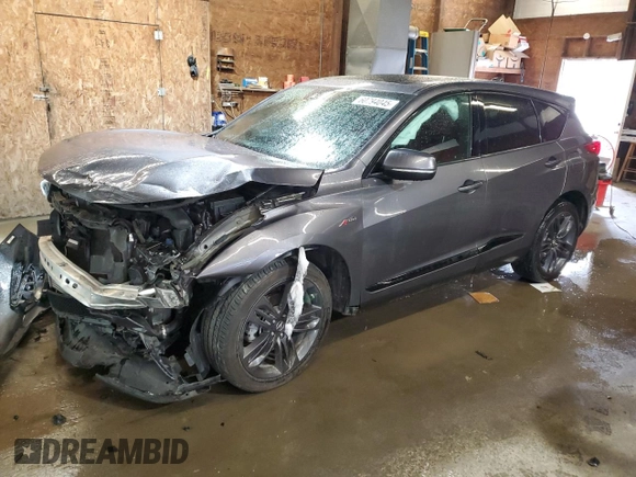 2021 Acura RDX w/A-Spec Package z VIN 5J8TC2H65ML022672, wystawiony jako Copart lot #60794045 z przebiegiem 70 000 mil mil oraz Szkoda całkowita • Salvage title. Historia ofert i sprzedaży dostępna na DreamBid. Obrazek 1.