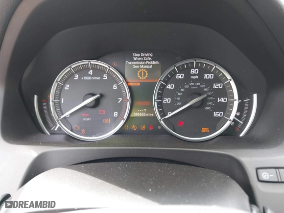 2018 Acura TLX w/Advance Pkg with VIN 19UUB2F76JA002621, listed as a IAAI auction lot 41706667 with 95,655 mi miles. Bid and sale history available at carsss.com. Image 7.