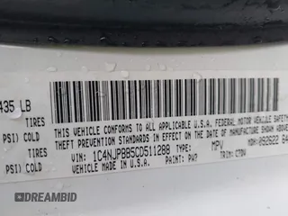 2012 Jeep Patriot Sport with VIN 1C4NJPBB5CD511288, listed as a IAAI auction lot 42023446 with 116,153 mi miles and . Bid and sale history available at DreamBid. Image 9.