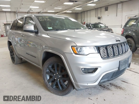 2018 Jeep Grand Cherokee Laredo E with VIN 1C4RJFAG7JC203793, listed as a IAAI auction lot 42585072 with 263,987 mi miles and . Bid and sale history available at DreamBid. Image 1.