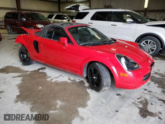 2002 Toyota MR2 z VIN JTDFR320320041854, wystawiony jako Copart lot #82822754 z przebiegiem 129 450 mil mil oraz Szkoda całkowita • Salvage title. Historia ofert i sprzedaży dostępna na DreamBid. Obrazek 4.