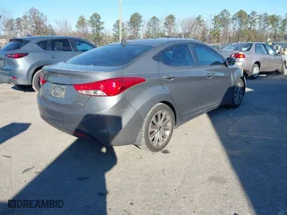2013 Hyundai Elantra GLS PZEV with VIN 5NPDH4AEXDH304442, listed as a IAAI auction lot 41136472 with 182,800 mi miles. Bid and sale history available at carsss.com. Image 4.