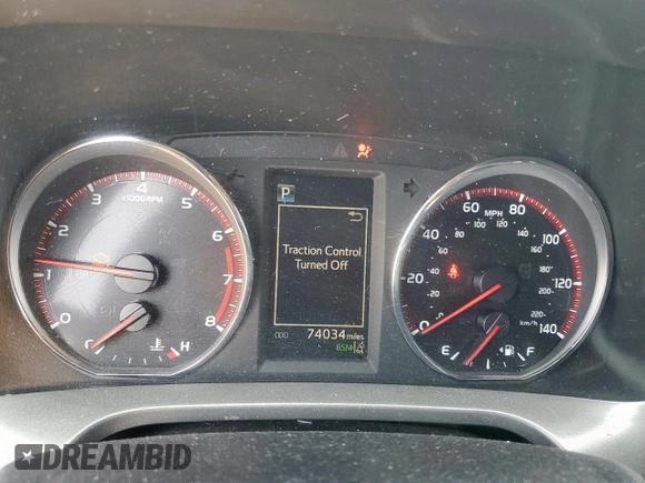 2018 Toyota RAV4 SE with VIN 2T3NFREV6JW436488, listed as a Copart auction lot 60297905 with 74,034 mi miles and Salvage title. Bid and sale history available at DreamBid. Image 9.