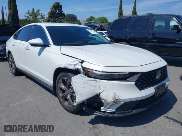 2024 Honda Accord EX with VIN 1HGCY1F33RA036478, listed as a IAAI auction lot 41882062 with 2,364 mi miles and . Bid and sale history available at DreamBid. Image 1.