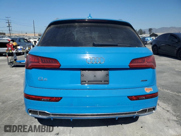 2020 Audi Q5 Premium with VIN WA1G2AFY9L2048790, listed as a Copart auction lot 73029794 with 17,580 mi miles and Salvage Title. Bid and sale history available at carsss.com. Image 6.