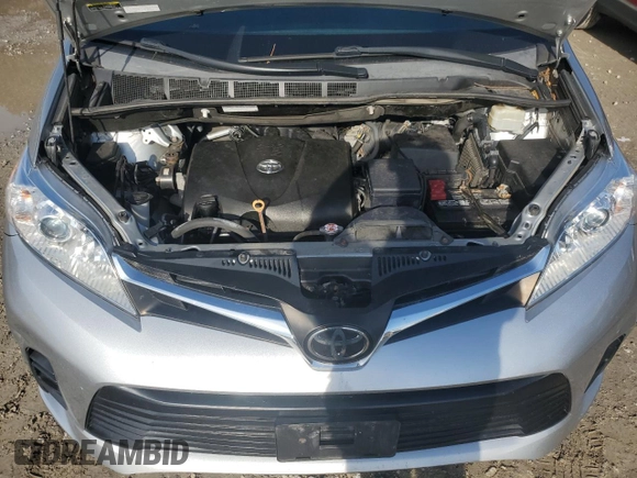 2019 Toyota Sienna LE with VIN 5TDJZ3DC1KS217606, listed as a Copart auction lot 78441064 with 71,717 mi miles and Salvage Title. Bid and sale history available at carsss.com. Image 12.
