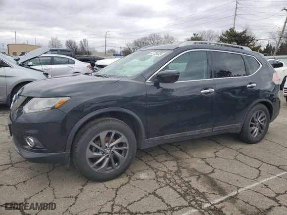 2016 Nissan Rogue SV with VIN 5N1AT2MV1GC832142, listed as a Copart auction lot 47725695 with 84,113 mi miles and Salvage Title. Bid and sale history available at carsss.com. Image 1.