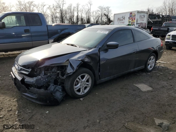 2007 Honda Accord Cpe EX-L with VIN 1HGCM72667A003843, listed as a Copart auction lot 42991825 with 122,622 mi miles and Salvage Title. Bid and sale history available at carsss.com. Image 1.