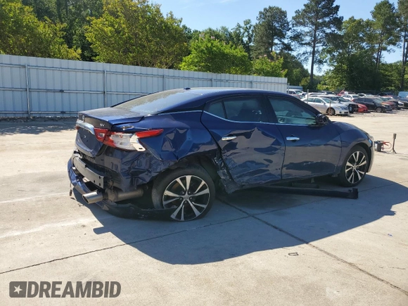 2018 Nissan Maxima SV with VIN 1N4AA6AP0JC389017, listed as a Copart auction lot 57117885 with 169,538 mi miles and Salvage title. Bid and sale history available at DreamBid. Image 3.
