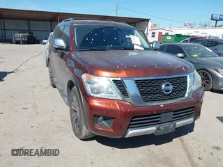 2018 Nissan Armada Platinum z VIN JN8AY2NF0J9330826, wystawiony jako IAAI lot #41816000 z przebiegiem 122 884 mil mil oraz . Historia ofert i sprzedaży dostępna na DreamBid. Obrazek 1.