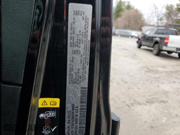 2021 Jeep Wrangler Unlimited Willys with VIN 1C4HJXDN2MW796669, listed as a Copart auction lot 52020745 with 46,826 mi miles and Salvage Title. Bid and sale history available at DreamBid. Image 13.
