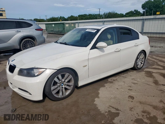 2008 BMW 3 Series 328i with VIN WBAVA37538NL46299, listed as a Copart auction lot 60355545 with 144,821 mi miles and Salvage title. Bid and sale history available at DreamBid. Image 1.