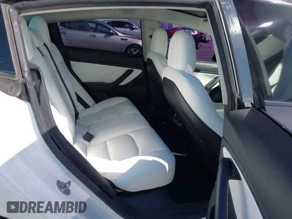 2020 Tesla Model 3 Standard Range Plus with VIN 5YJ3E1EA4LF805205, listed as a IAAI auction lot 41850744 with Not Provided miles. Bid and sale history available at carsss.com. Image 8.