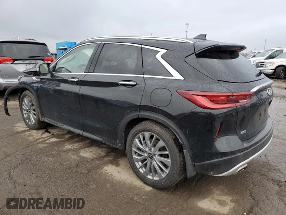 2024 Infiniti QX50 Luxe with VIN 3PCAJ5BBXRF102336, listed as a Copart auction lot 85695054 with 6,194 mi miles and Salvage title. Bid and sale history available at DreamBid. Image 2.
