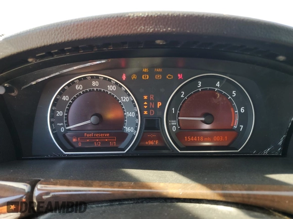 2006 BMW 7 Series 750i with VIN WBAHL83566DT03671, listed as a Copart auction lot 64324505 with 154,418 mi miles and Clean title. Bid and sale history available at DreamBid. Image 9.