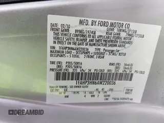 2010 Ford Focus SEL with VIN 1FAHP3HN6AW220036, listed as a IAAI auction lot 42054132 with 237,797 mi miles. Bid and sale history available at carsss.com. Image 9.