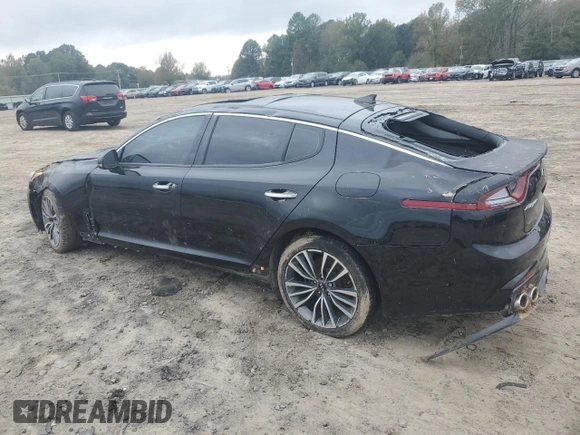 2018 Kia Stinger Premium with VIN KNAE25LA2J6017296, listed as a Copart auction lot 80624334 with 102,407 mi miles and Salvage Title. Bid and sale history available at DreamBid. Image 2.