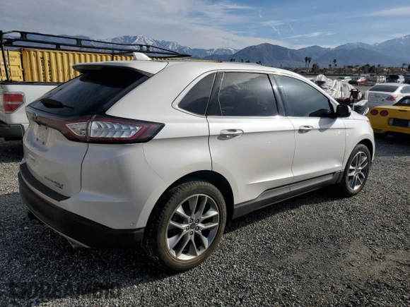 2017 Ford Edge Titanium with VIN 2FMPK4K96HBB57291, listed as a Copart auction lot 48518135 with 18,953 mi miles and Salvage Title. Bid and sale history available at carsss.com. Image 3.