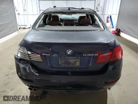 2015 BMW 5 Series 535d xDrive with VIN WBAFV3C55FD686510, listed as a Copart auction lot 51404955 with 160,341 mi miles and Salvage title. Bid and sale history available at DreamBid. Image 6.