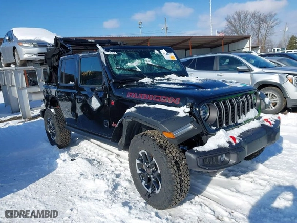 2024 Jeep Wrangler Rubicon with VIN 1C4PJXFG7RW357260, listed as a IAAI auction lot 40819801 with 3,890 mi miles. Bid and sale history available at carsss.com. Image 1.