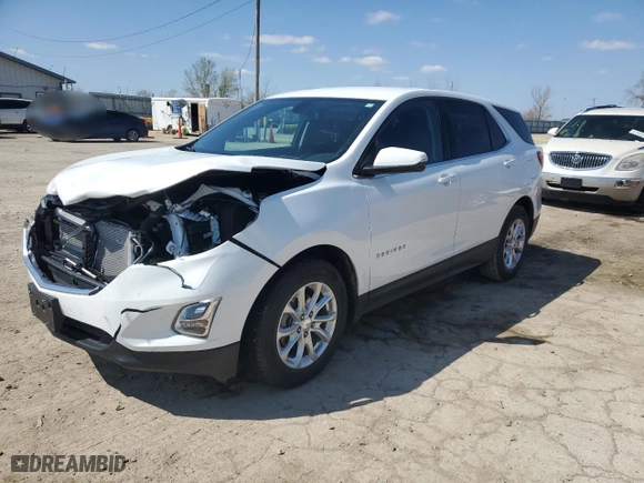 2019 Chevrolet Equinox LT with VIN 2GNAXKEV6K6140605, listed as a Copart auction lot 51944805 with 80,668 mi miles and Salvage Title. Bid and sale history available at carsss.com. Image 1.