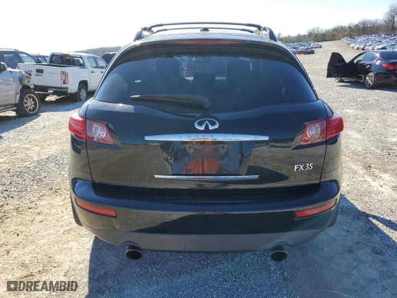 2007 Infiniti FX35 with VIN JNRAS08W97X202697, listed as a Copart auction lot 41515935 with 210,351 mi miles and Salvage Title. Bid and sale history available at carsss.com. Image 6.